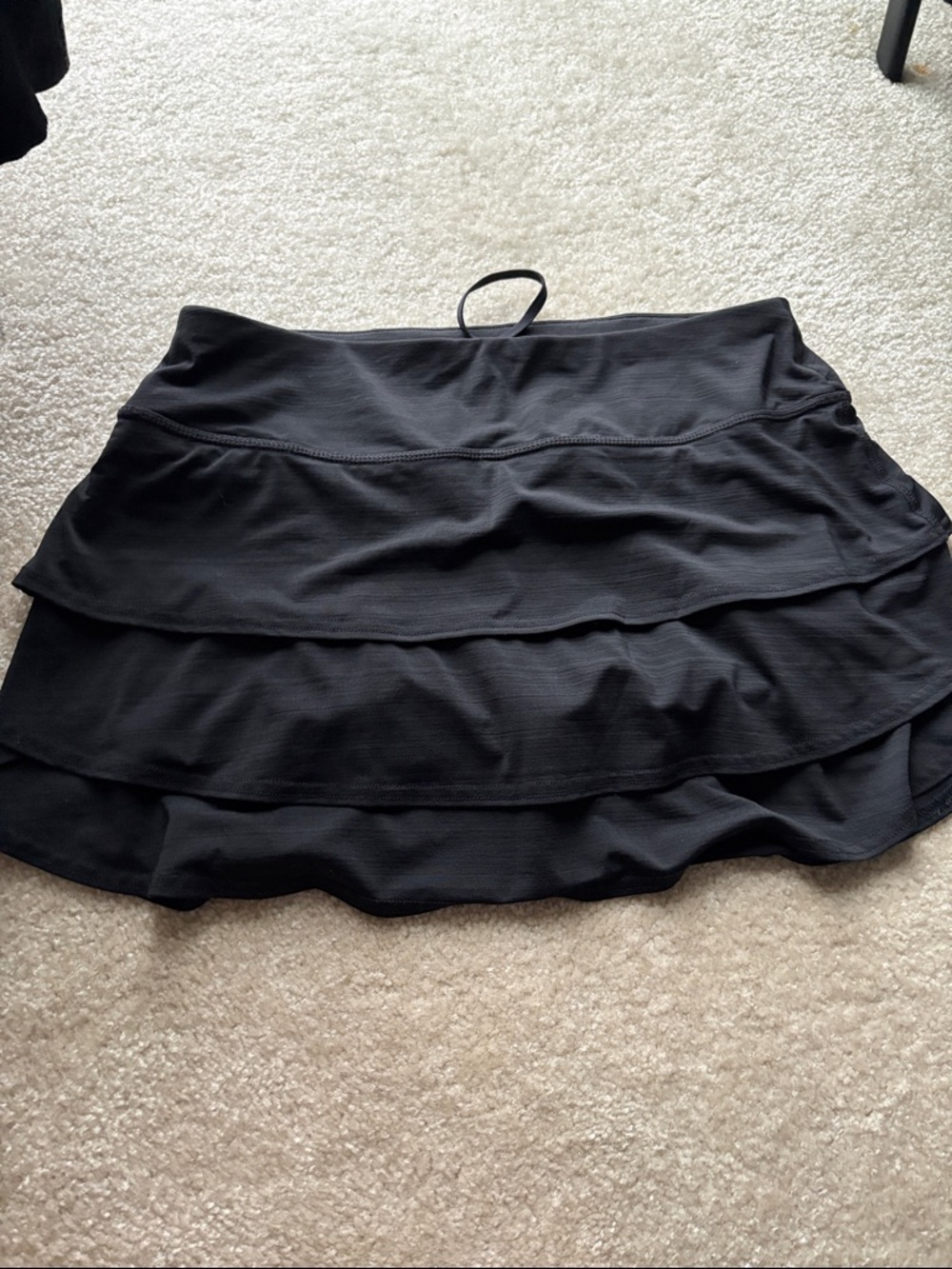 Athleta women’s  Black Layered Active Skort
